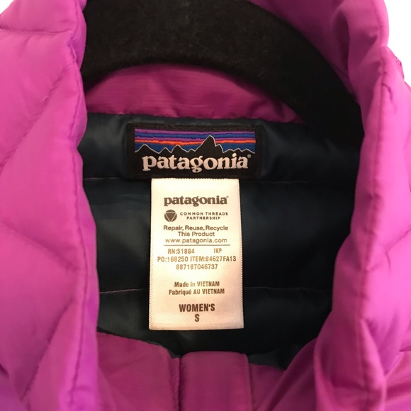 Patagonia Women's Down Sweater Vest Purple S - Picture 5 of 8